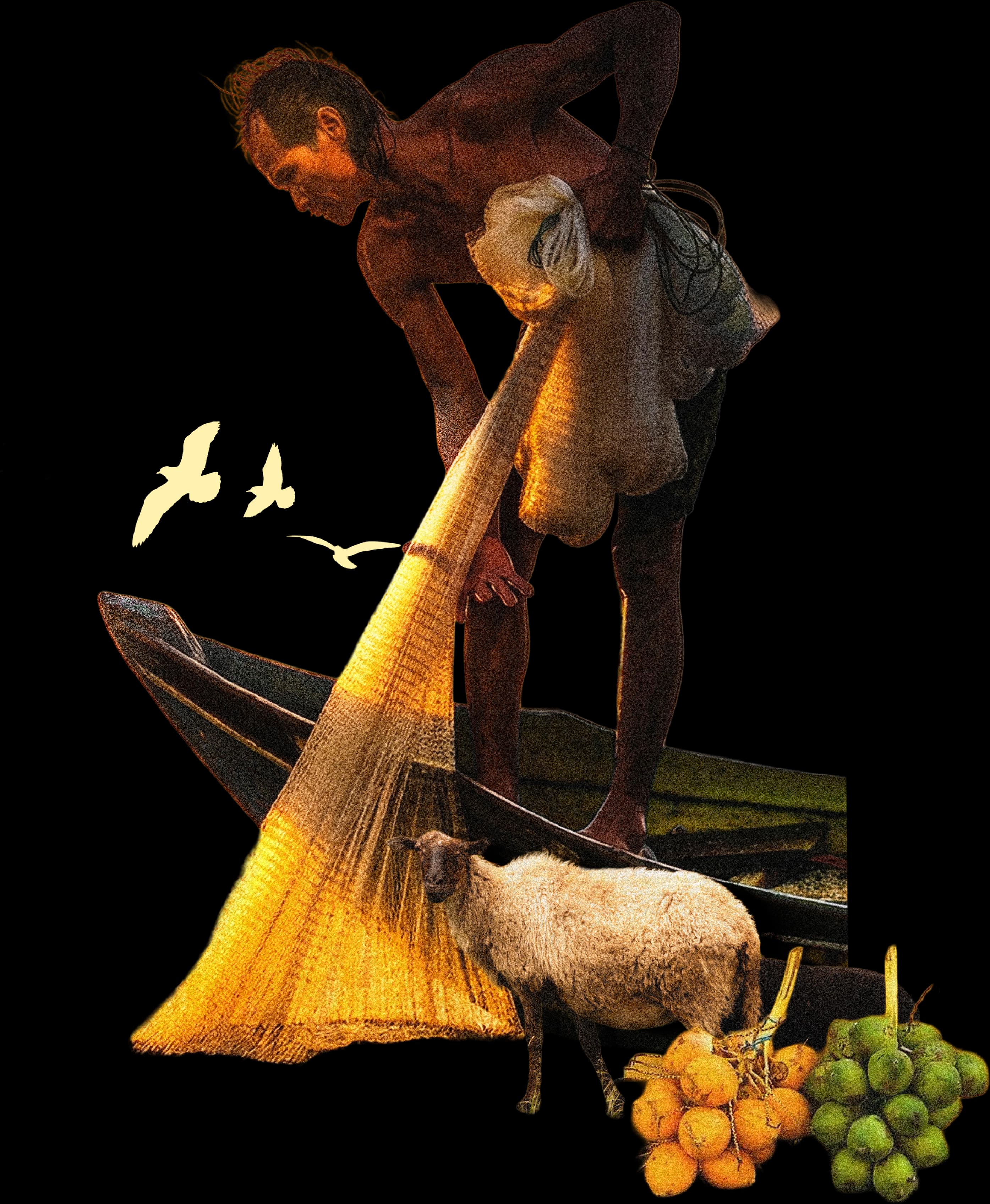 Comunidad pescando en el territorio
